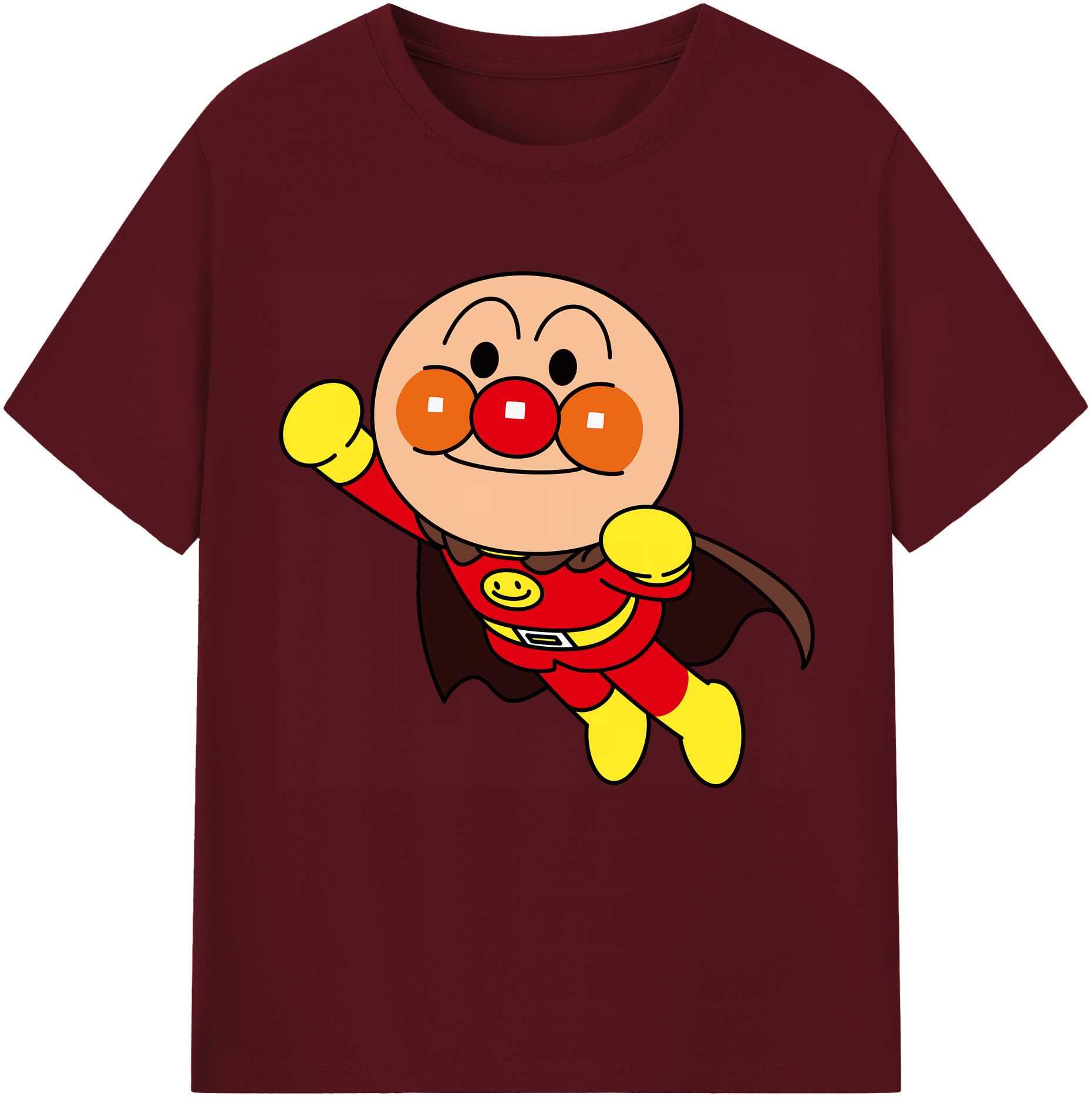 （画像用） アンパンマン Anpanman 綿100％半袖Tシャツ（フロントプリント）